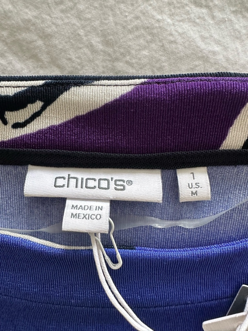 Chico's NWT color block sleeveless tunic top, size medium (1) - Picture 5 of 10